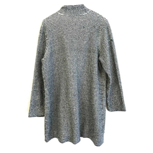 $398 Eileen Fisher Vintage Coat Large Tweed Organic Cotton Notch or Stand Collar - Picture 4 of 16